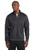 Sport-Tek ® Tricot Sleeve Stripe Track Jacket. JST94 Graphite/ Black