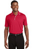 Sport-Tek® Dri-Mesh® Polo with Tipped Collar and Piping.  K467 Red/ White