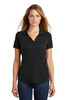 Sport-Tek ® Ladies PosiCharge ® Tri-Blend Wicking Polo. LST405 Black Triad Solid