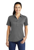 Sport-Tek® Ladies Posi-UV ® Pro Polo.  LST520 Dark Smoke Grey