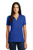 Sport-Tek® Ladies Contrast PosiCharge® Tough Polo®. LST620 True Royal/ Black