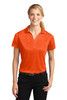 Sport-Tek® Ladies Heather Contender™ Polo. LST660 Deep Orange Heather