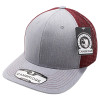 PB222 Pit Bull Cambridge Trucker Hat Heather Grey/Burgundy