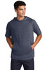 Sport-Tek ® PosiCharge ® Tri-Blend Wicking Short Sleeve Hoodie. ST404 True Navy Heather