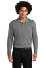 Sport-Tek ® PosiCharge ® RacerMesh ® Long Sleeve Polo. ST640LS Grey Heather