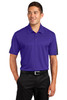 Sport-Tek® PosiCharge® Active Textured Colorblock Polo. ST695 Purple/ Grey