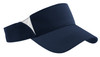 Sport-Tek® Dry Zone® Colorblock Visor.  STC13 True Navy/ White