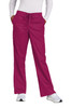 WonderWink® Women's Petite WorkFlex™ Flare Leg Cargo Pant WW4750P Wine 2XLP