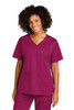 WonderWink® Women's WorkFlex™ Mock Wrap Top WW4760 Wine 2XL