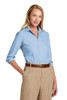 Brooks Brothers® Women's Wrinkle-Free Stretch Nailhead Shirt BB18003 Newport Blue