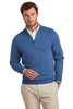 Brooks Brothers® Cotton Stretch 1/4-Zip Sweater BB18402 Charter Blue Heather