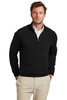 Brooks Brothers® Cotton Stretch 1/4-Zip Sweater BB18402 Deep Black