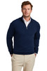 Brooks Brothers® Cotton Stretch 1/4-Zip Sweater BB18402 Navy Blazer