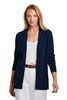 Brooks Brothers® Women's Cotton Stretch Long Cardigan Sweater BB18403 Navy Blazer