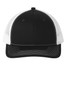 Port Authority® Snapback Ponytail Trucker Cap LC111 Black/ White