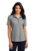 Port Authority® Ladies Fine Pique Blend Polo LK830 Charcoal Heather