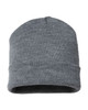 USA-Made 12" Cuffed Beanie - TKN24 Heather Grey