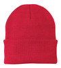 Port & Company®Knit Cap.  CP90 Athletic Red