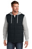 TravisMathew Tides Up Hooded Jacket TM1MZ336 Black/ Grey Heather