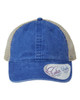 Women's Washed Mesh Back Cap Royal/ Floral