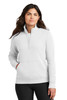 Nike Ladies Club Fleece Sleeve Swoosh 1/2-Zip NKDX6720 White