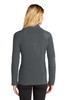 Eddie Bauer® Ladies Full-Zip Microfleece Jacket. EB225 Grey Steel  Back