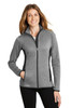 Eddie Bauer® Ladies Full-Zip Heather Stretch Fleece Jacket. EB239 Grey Heather