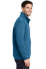 Port Authority® Sweater Fleece Jacket. F232 Medium Blue Heather  Side