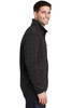 Port Authority® Sweater Fleece Jacket. F232 Black Heather  Side