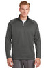 Sport-Tek® Sport-Wick® Fleece 1/4-Zip Pullover.  F243 Dark Smoke Grey/ Black