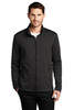 Port Authority ® Collective Striated Fleece Jacket. F905 Deep Black Heather
