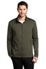 Port Authority ® Collective Striated Fleece Jacket. F905 Deep Olive Heather