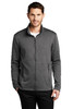 Port Authority ® Collective Striated Fleece Jacket. F905 Sterling Grey Heather