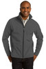 Port Authority® Core Soft Shell Jacket. J317 Black Charcoal Heather XS