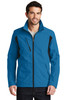 Port Authority® Back-Block Soft Shell Jacket. J336 Imperial Blue/ Black