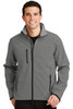Port Authority® Glacier® Soft Shell Jacket.  J790 Smoke Grey/ Chrome