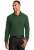 Port Authority® Long Sleeve Core Classic Pique Polo. K100LS Deep Forest Green