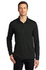 Port Authority ® Dry Zone ® UV Micro-Mesh Long Sleeve Polo K110LS Deep Black