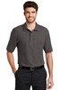 Port Authority® Silk Touch™ Polo K500 Charcoal Heather Grey