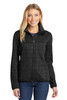 Port Authority® Ladies Sweater Fleece Jacket. L232 Black Heather