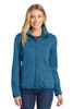 Port Authority® Ladies Sweater Fleece Jacket. L232 Medium Blue Heather