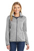 Port Authority® Women's Sweater Fleece Jacket. L232 Grey Heather