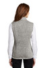 Port Authority ® Ladies Sweater Fleece Vest L236 Grey Heather  Back