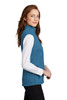 Port Authority ® Ladies Sweater Fleece Vest L236 Medium Blue Heather