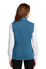 Port Authority ® Ladies Sweater Fleece Vest L236 Medium Blue Heather