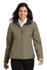 Port Authority® Ladies Challenger™ Jacket. L354 Khaki/ True Black