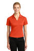 Sport-Tek® Ladies Dri-Mesh® V-Neck Polo.  L469 Bright Orange