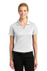 Sport-Tek® Women's Dri-Mesh® V-Neck Polo.  L469 White