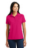 Sport-Tek® Ladies Dri-Mesh® Pro Polo. L474 Pink Raspberry