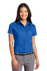 Port Authority® Ladies Short Sleeve Easy Care  Shirt.  L508 Strong Blue